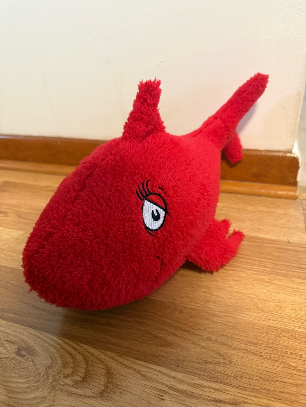 Red Plush Shark Stuffed Animal Toy Red Fish Dr Seuss Kohls Cares Plush 14" Stuff